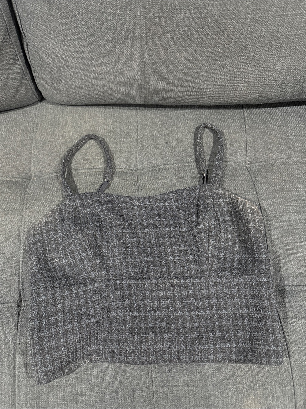 Abercrombie & Fitch Gray Tweed Bralette Tank